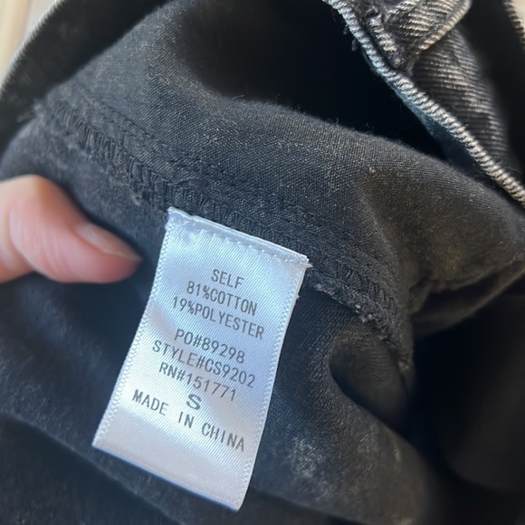 Gilli NWT Black Denim Mini Skirt Small - Picture 5 of 5